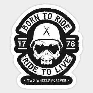 BIKER - BORN TO RIDE RIDE TO LIVE Sticker